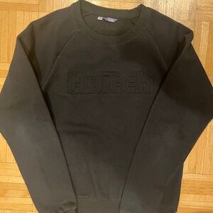 Twitch Medium Men’s Black Sweatshirt with Logo